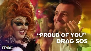 Father tear's up at his son's Drag Queen Performance | Drag SOS | We Are Pride