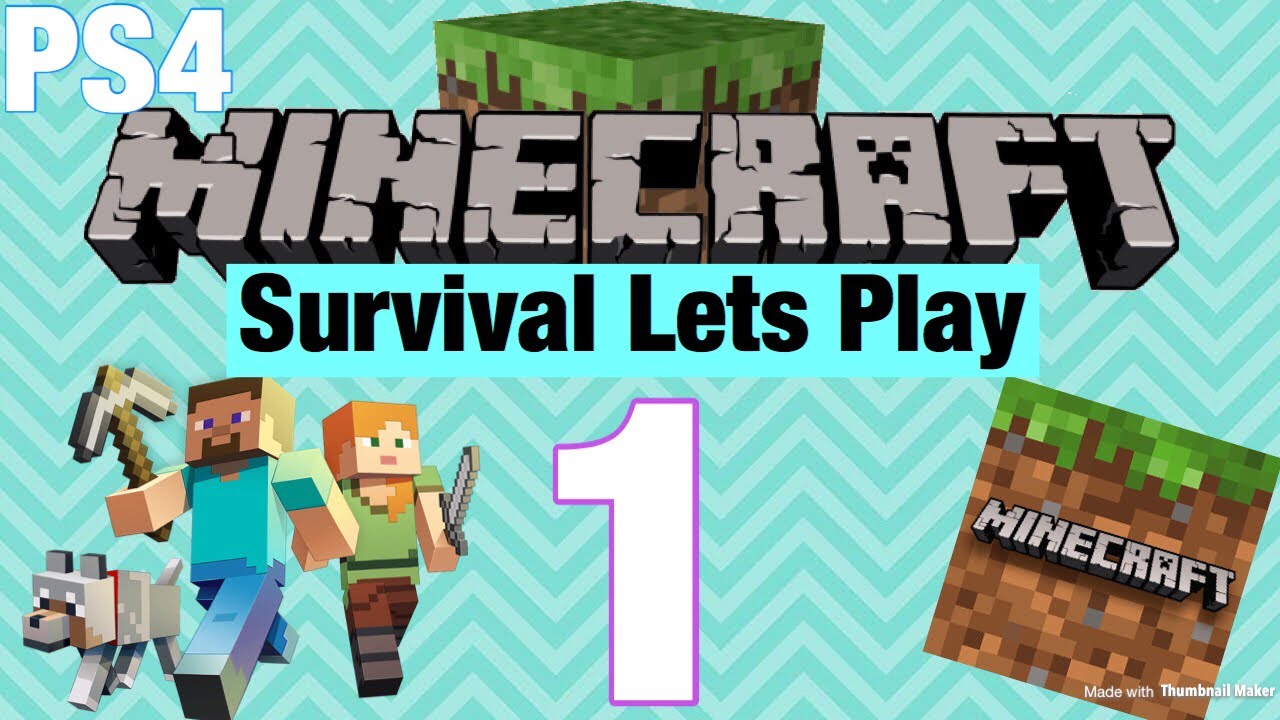 Minecraft PS4 edition Survival Lets Play: BEST HOUSE EvER [1] - YouTube