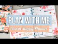 Classic happy planner plan with me for my patron megan  springtime cats ft happy  polly