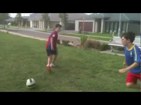 backyard soccer goals and fails - YouTube