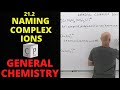 Naming Complex Ions and Coordination Compounds Quiz