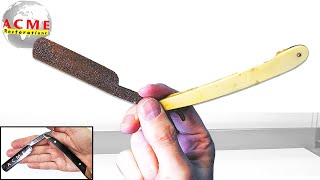 Restoration of a Rusty Vintage Straight Razor