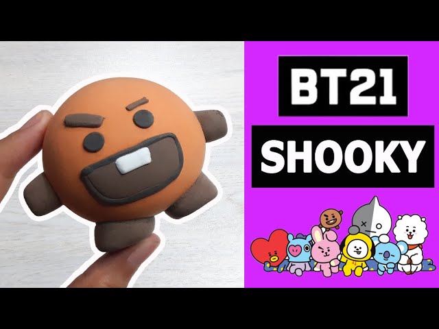 Bt21 Shooky (슈키) Clay Art Tutorial | Bts Suga (슈가) | Diy Works - Youtube