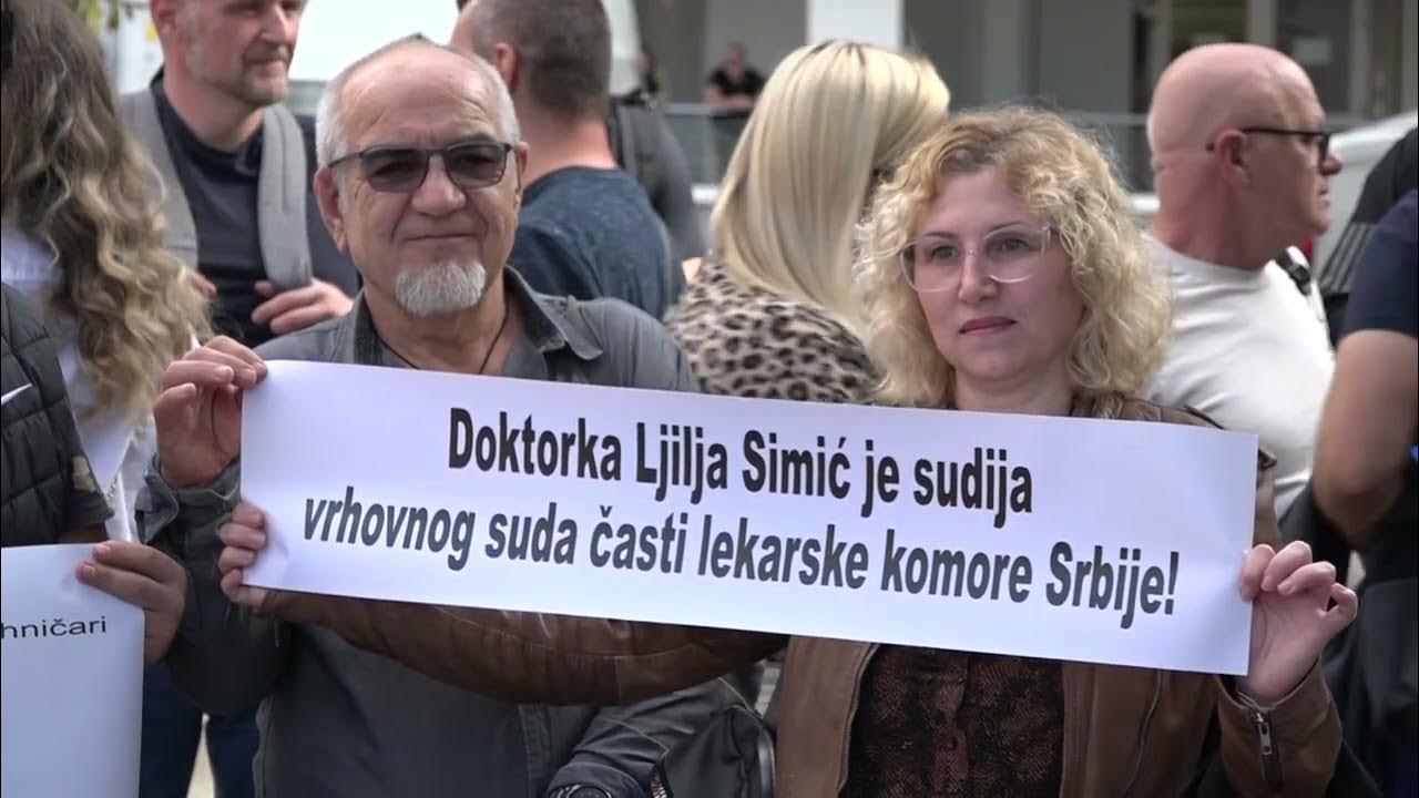 Beograd, generalni strajk zaposlenih u bolnici Laza Lazarević YouTube