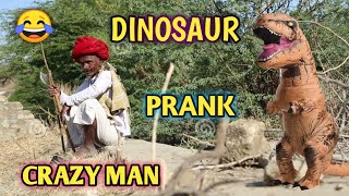 Dinosaur attack 😂 in prank in public |  Jurassic World attack in real life @ActiveRahul