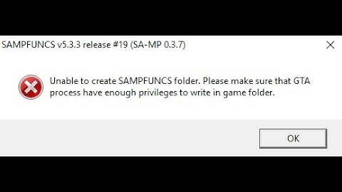 Как исправить ошибку sampfuncs "Unable to create SAMPFUNCS folder".