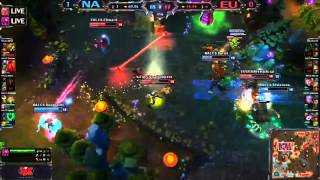 Doublelift Ezreal Pentakill (NA vs EU)