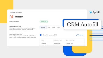 CRM Integration Setup with Sybill | Sales AI Assistant