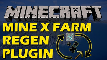 Auto-regenerate blocks in Minecraft with Mine X Farm Regen Plugin