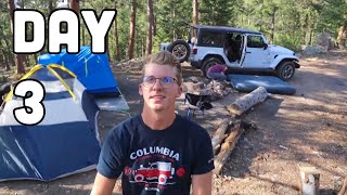 Jeep TJ Tent Camping in the Forest in Colorado! (Colorado road trip day 3)