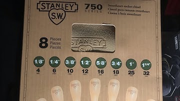 Stanley Sweetheart Chisel Set Unboxing