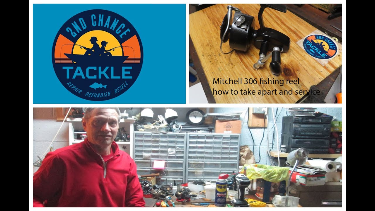 Mitchell 306 fishing reel how to service and fix a grease choaked