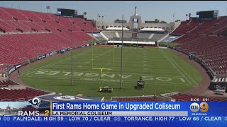 LA Rams Play First Home Game In Newly Renovated Coliseum