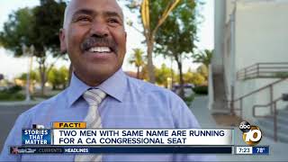 Opposing candidates have the same name