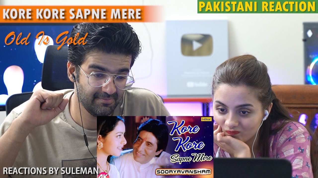Pakistani Couple Reacts To Kore Kore Sapne Mere | Sooryavansham | Amitabh Bachchan , Kumar Sanu