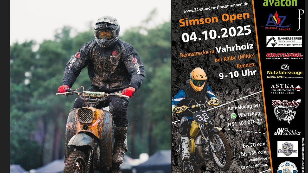 Schwalben Martin beim SimsonOpen Rennen