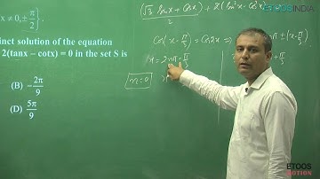 JEE Advanced 2016 Solution Code-3 (Paper-1) Mathematics Q. 39-40 By Etoos Faculty