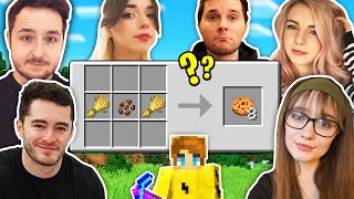 I Asked 10 Minecraft YouTubers How to Craft COOKIES...