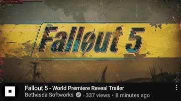 Fallout 5 - First Trailer |  Bethesda Game Studios | Concept