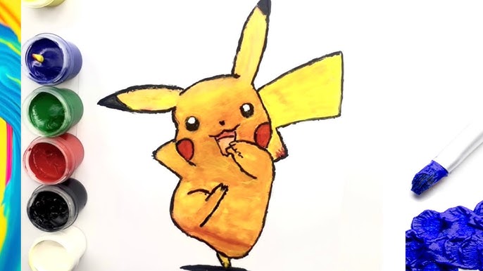 Como Desenhar o Pikachu ⚡ Desenhar e Colorir o Pikachu de POKÉMON