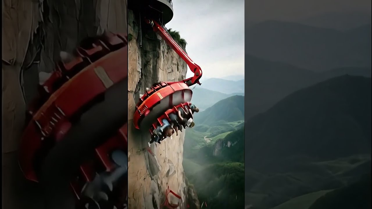 AI The Ride Snaps Off Cliff Scary Shorts Ai Sososcary
