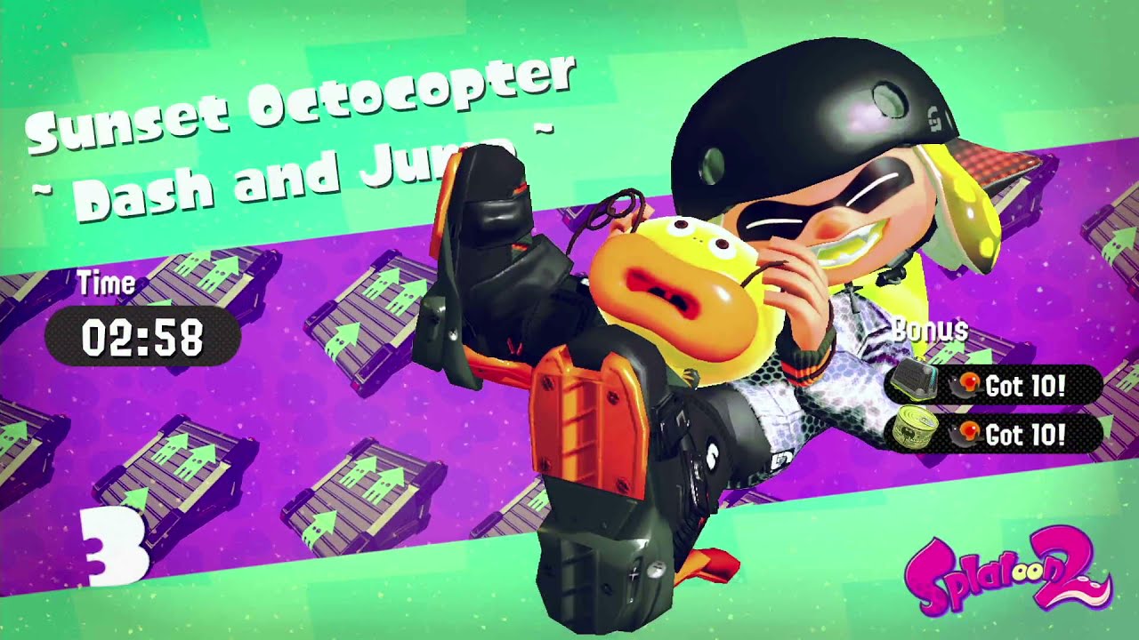 Splatoon 2 - Octo Canyon Mission 03 - Sunset Octocopter