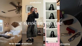 a week in my life : first week of school, productive, shopping, etc!!