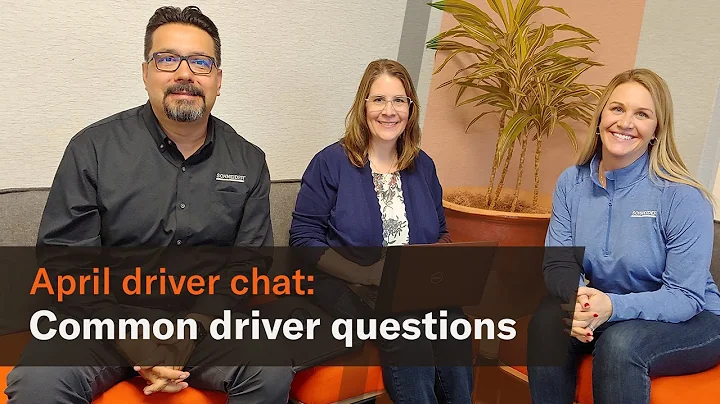 Common driver questions - April driver chat