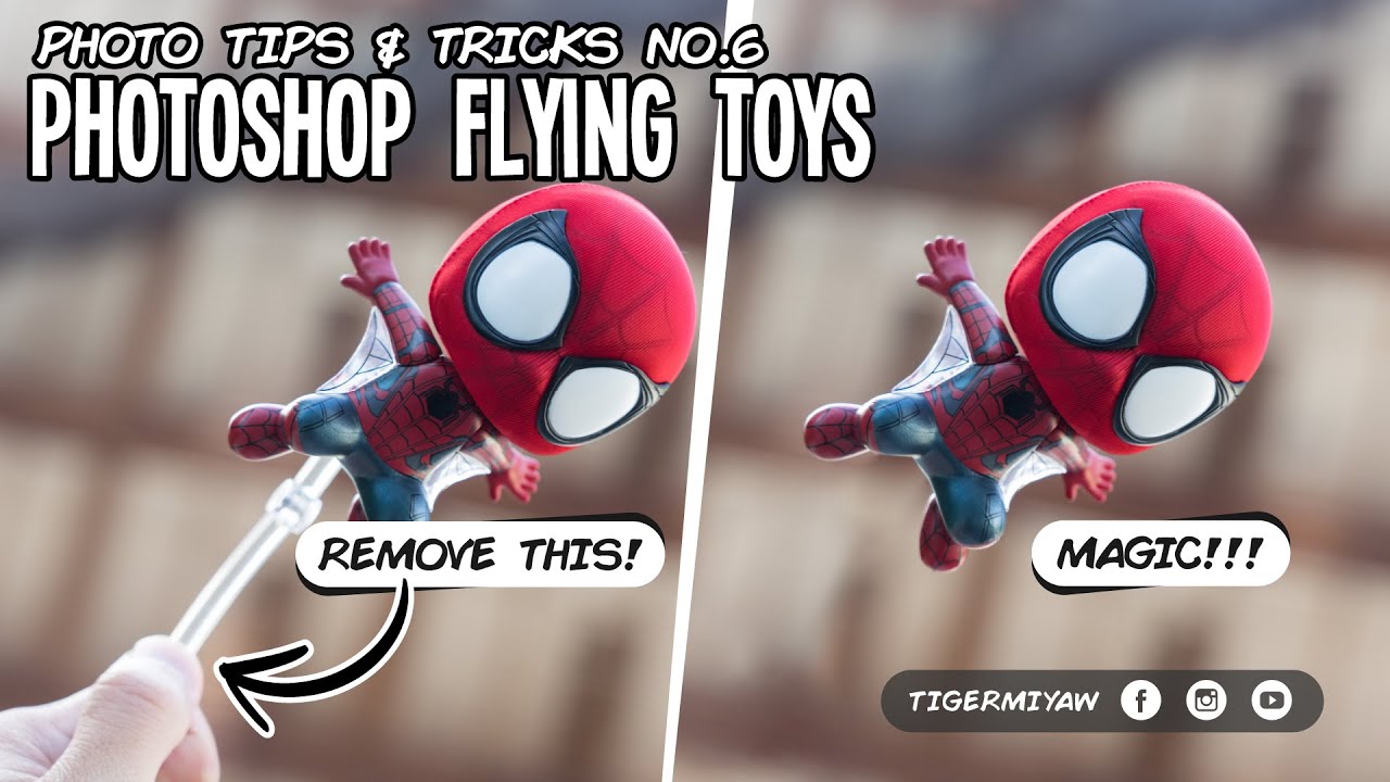 Toy Photography Tips & Tricks Session No. 6 - How to Edit Flying Toys w ...