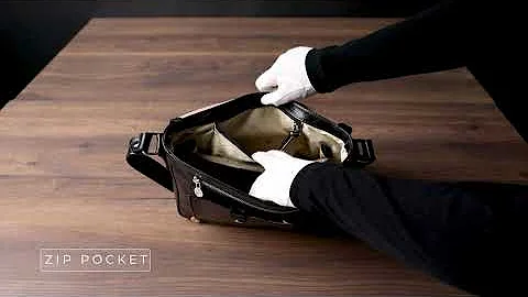 Black Leather Messenger Bag – The Stranger | Time Resistance Official Video