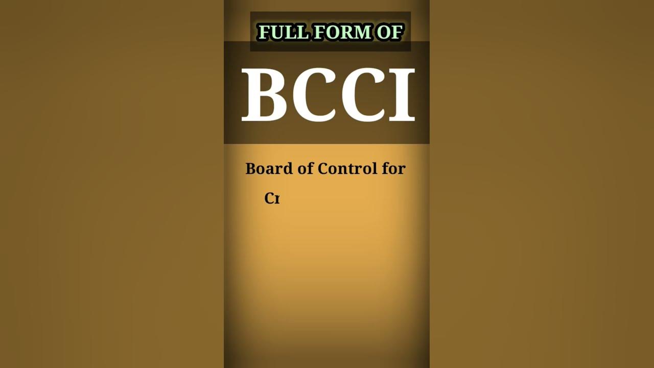 what-is-the-full-form-of-bcci-learn-koro-shorts-youtube