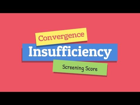 Convergence Insufficiency Screening Score تشخيص عدم كفاية تقارب العينين