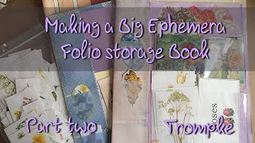 Making a Ephemera Storage Folio Book - How to part 2