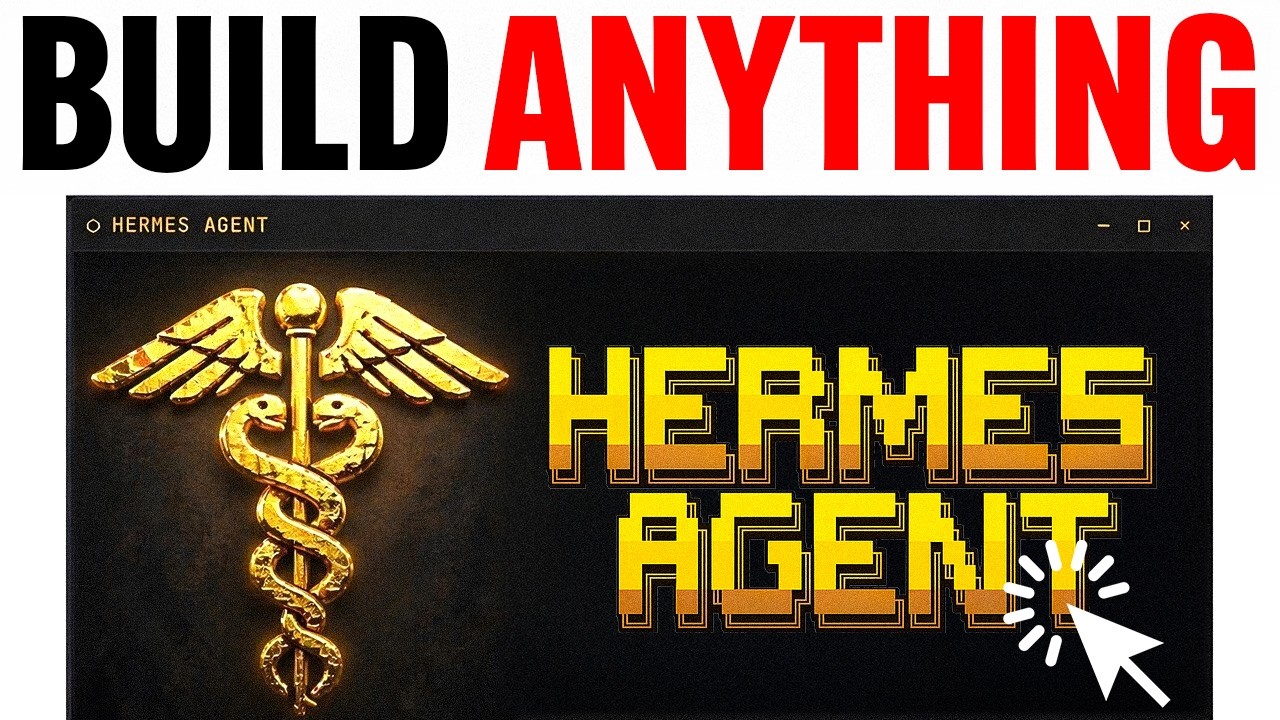 Hermes AI Agent tutorial showing terminal interface and dashboard