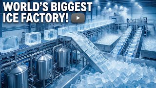 Inside a Modern Industrial Ice Factory: From Pure Water to Crystal-Clear Ice Blocks