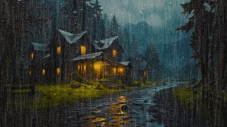 RAIN and THUNDER Sounds to Sleep Fast | Improve Productivity with Calming Rain Sounds