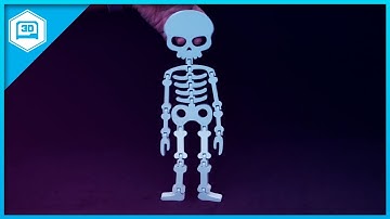 Bendy Skeleton #3DPrinting Timelapse @adafruit #adafruit