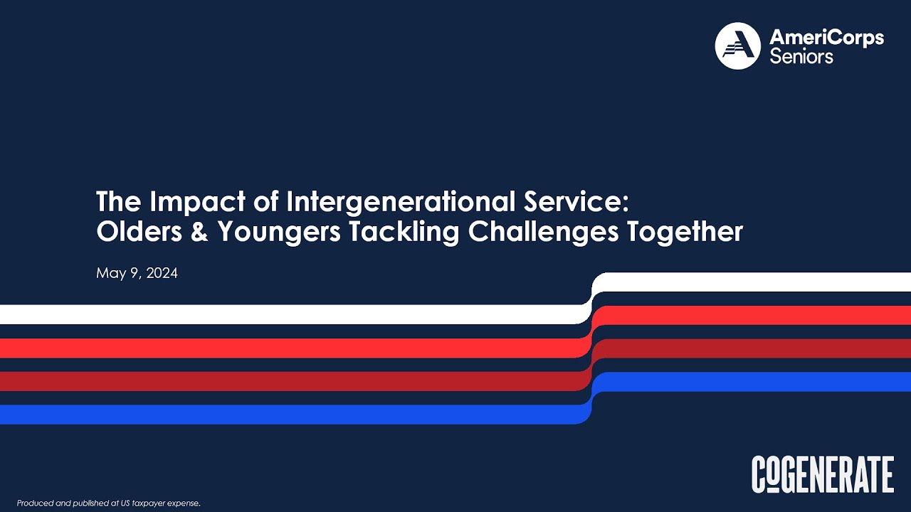 The Impact of Intergenerational Service: Olders & Youngers Tackling ...
