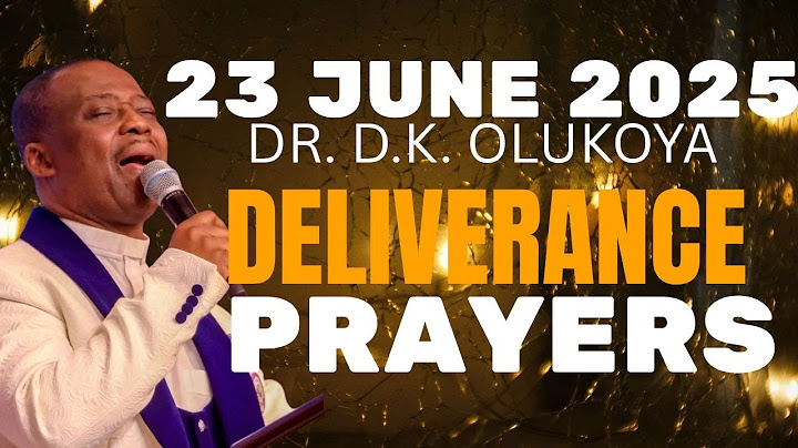 COMMAND YOUR WEEK PRAYER FOR SPEED, GLORY, HONOUR, MIRACLES, SUCCESS JUNE 23RD | DR. D.K. OLUKOYA