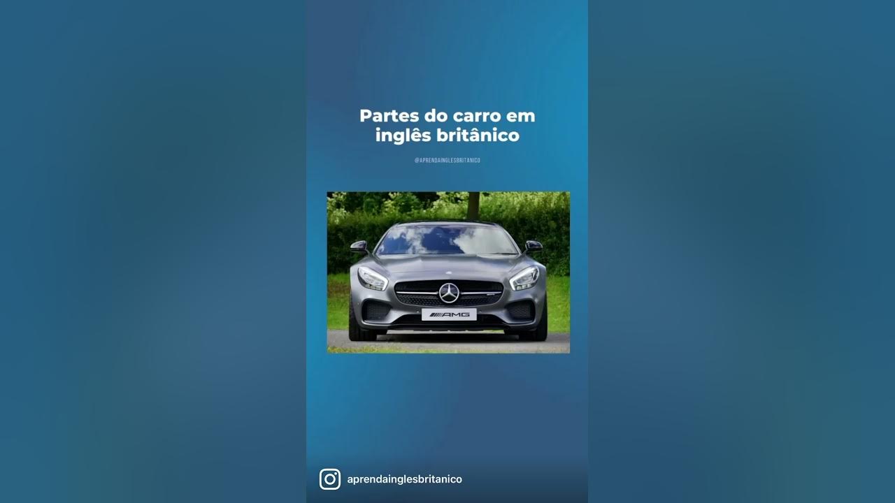 Partes do carro em inglês - PRONÚNCIA BRITÂNICA #shortsbrasil