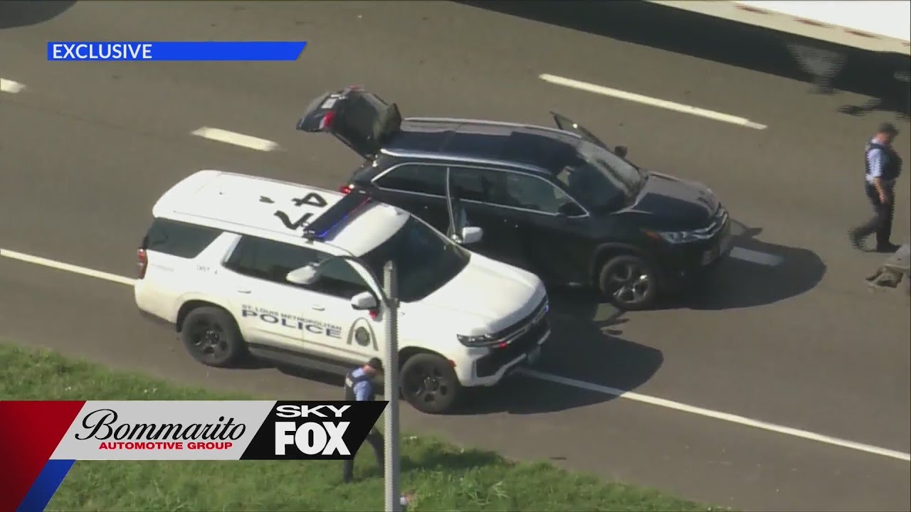 Carjacking suspects arrested after pursuit on I-70 in St. Louis - YouTube