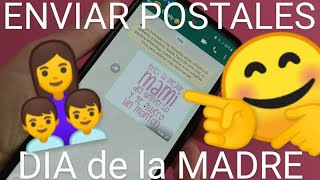 👩‍👧🌹 Como ENVIAR TARJETAS del DÍA de la MADRE por WHATSAPP FÁCIL y RÁPIDO 😍 screenshot 2