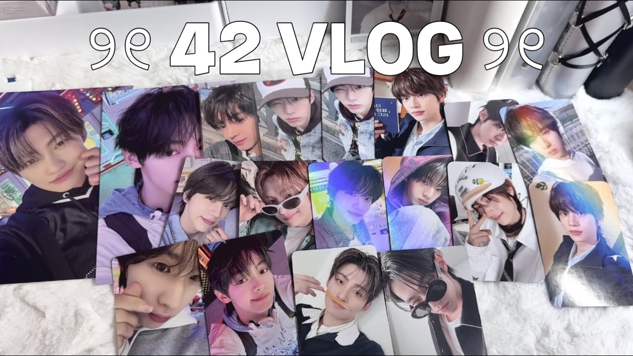 [사이 브이로그] 드디어 올린 앨범깡 !! 근데 나 최애잡이일 수도...? | 투어스 • tws • 앨범 • 포카 • 바인더