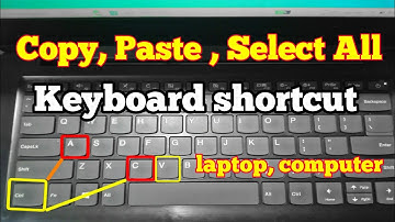 How to copy paste in laptop using keyboard | How to copy paste in computer using keyboard