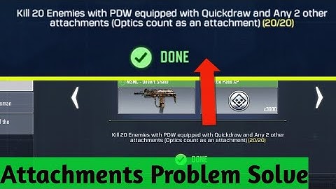 Kill 20 enemies with PDW equipped with Quickdraw and any 2 other attachments (Optic count)