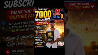 Thank You So Much My Youtube Family youtubeshorts studyreels viral viralshorts vlog comedy