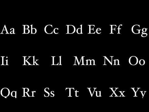 Video: Apakah alfabet latinnya?