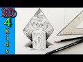 3D Waterfall drawing very easy for kids step by step