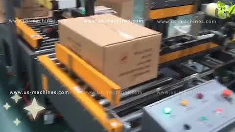 Automatic H type carton box sealing machine box edge side tape sealing packing line