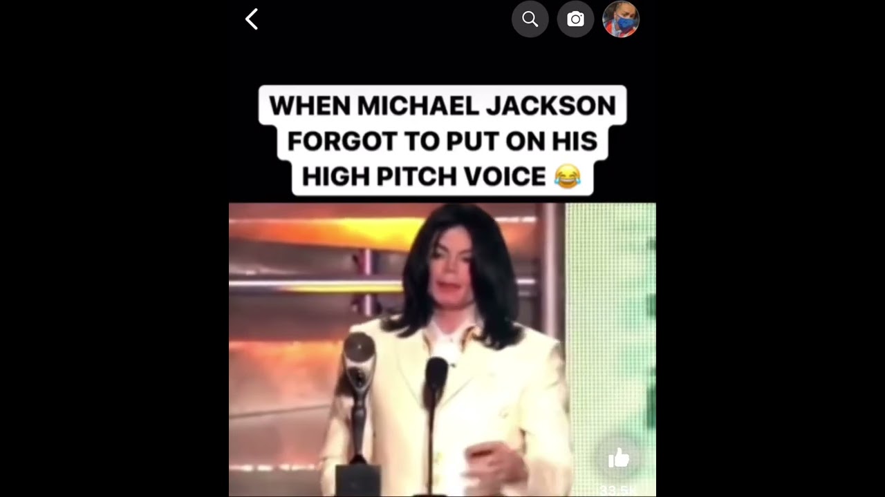 When Michael Jackson Forgot To Put On His High Pitch Voice 
